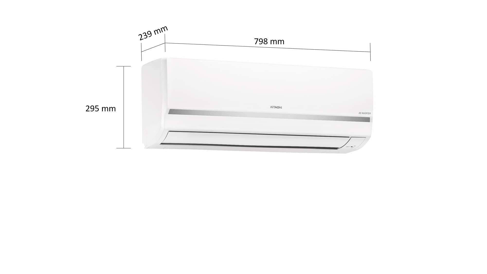 Hitachi 1 Ton 3 Star Inverter Split AC (Copper, Dust Filter, 2021 Model, RAFS312HEEA, White) 5