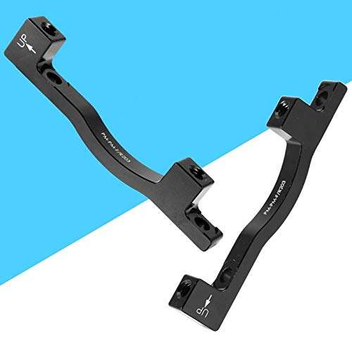 Disc Brake Adaptor, 1pcs Aluminium Alloy Cycling Brake Adaptor with 2pcs Bolts for Front V Brake Caliper PM and Spare Parts 2