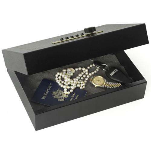 V-Line 2912-S Top Draw Security Case (Black), 12.5" L x 9.5" W x 2.5" H 2