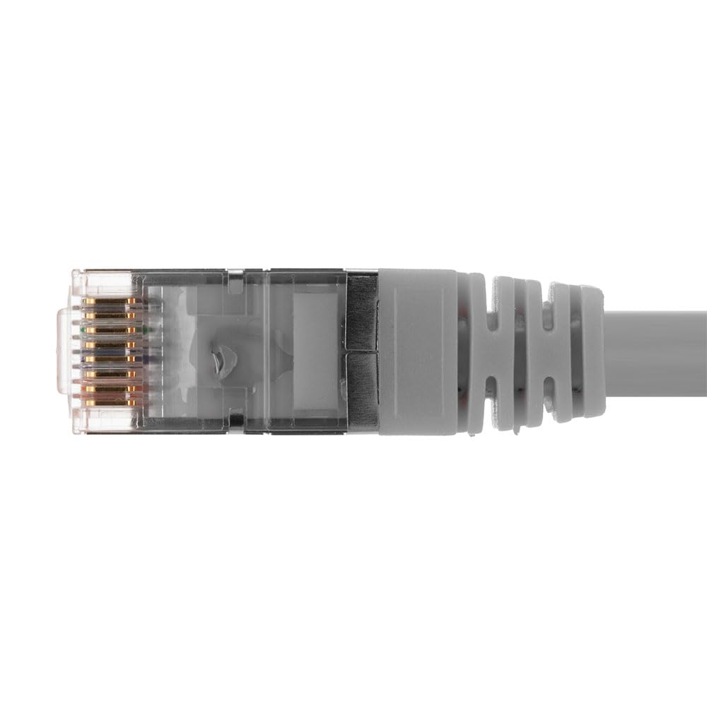 NavePoint Ethernet Patch Cable CAT6, F/UTP, 26AWG, 10 Ft, 5 Pack, Gray 3