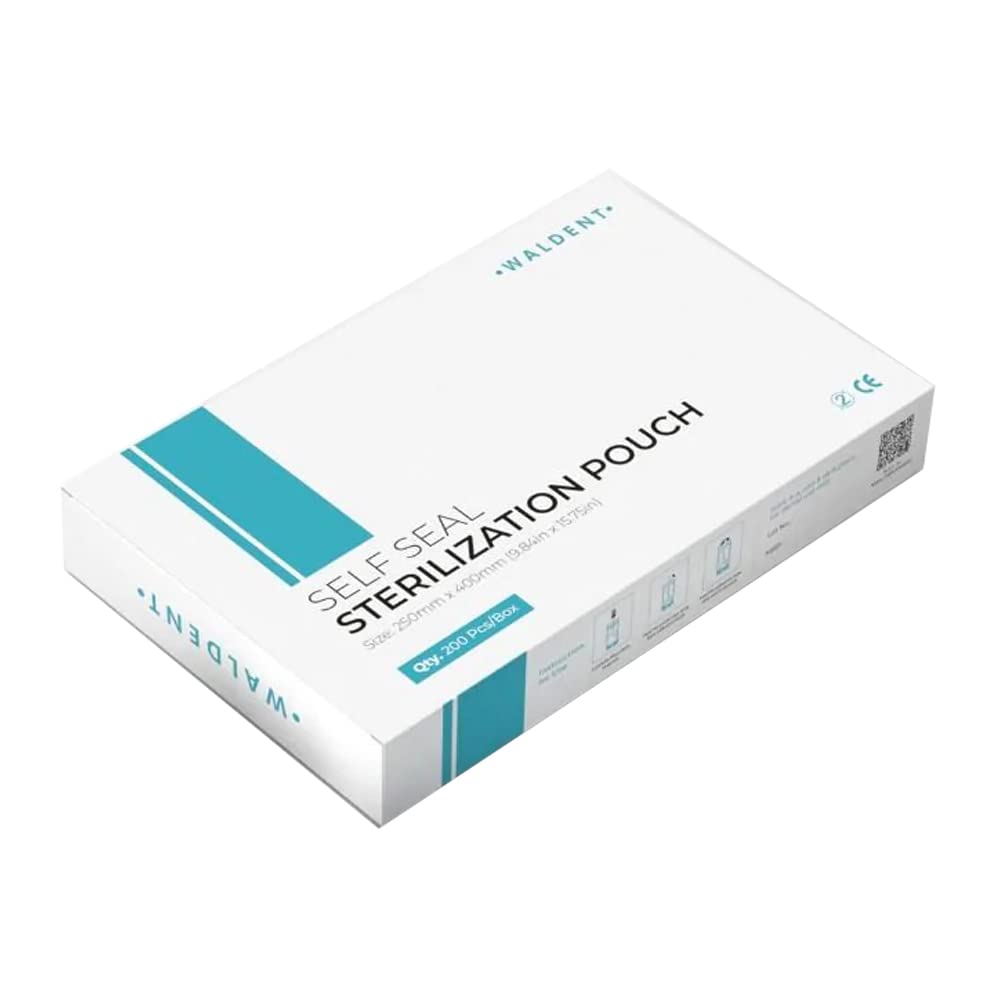 Waldent Self-Seal Sterilization Pouch 250x400 mm(10in x 15.75in) 1