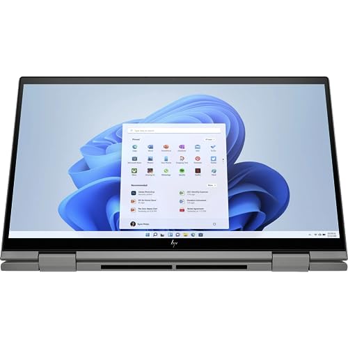 HP 2023 Envy x360 2-in-1 15.6” FHD IPS Touch Laptop 10-Core Intel Core i7-1355U Iris Xe Graphics 32GB DDR4 1TB NVMe SSD 2xThunderbolt4 WiFi AX BT Webcam HDMI Backlit KB Windows 11 Home w/RE USB 4