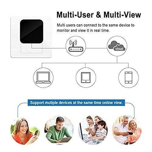 DDLC Securities Camera Charger WiFi Camera HD 1080P Security Cameras, Night Vision, USB Plug Cams Adapter Camera Motion Detection from Anywhere Big Charger Camera 5