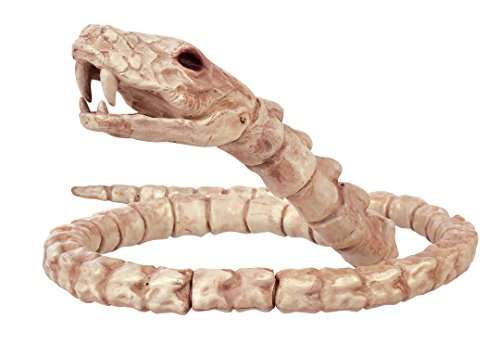 Crazy Bonez Slithering Skeleton Snake White 1