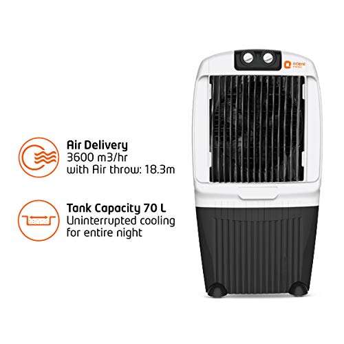 Orient Electric Ocean Air CD7001H 70-Litre Desert Air Cooler (Black/White) 4