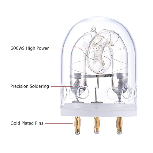 GODOX 600W Flash Tube Bare Bulb -Replacement Accessory Bare Bulbs Witstro Speedlite AD600 AD600BM AD600B AD600M 4