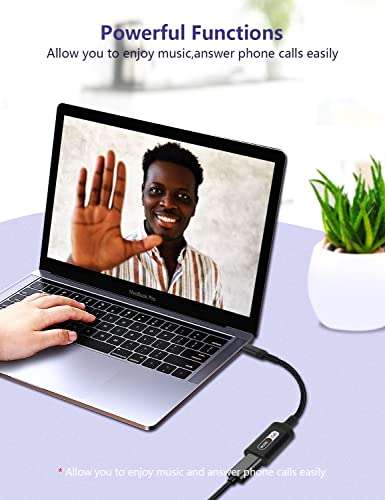 USB C to Lightning Audio Adapter USB Type C Male to Lightning Female Headphones Converter Compatible with iPhone 15/15Pro, iPad Pro, Galaxy S23/S22, MacBook USB C Laptop(Audio Only, Not for Charging) 4