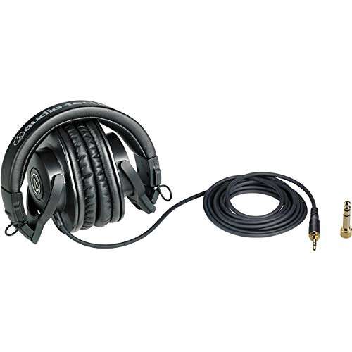 Audio-Technica ATH-M30x Professional Studio Monitor Headphones, Black 6