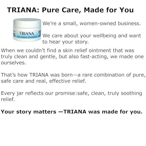TRIANA Skin Balm 0.5 oz – Made in USA – Eczema-Prone, Rosacea-Prone, Dry, Rash, Itchy Face & Body - Liposomal Turmeric – Non-Staining, pH-Balanced – Safe for All Ages – Leaping Bunny Certified 2