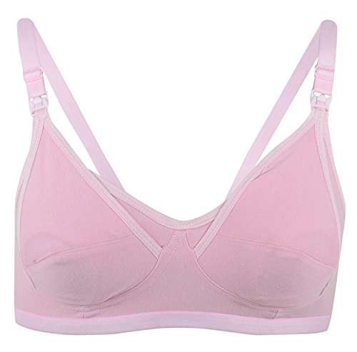 Fabme Women's cotton Full Cup Nursing Bra (Po3-BR0014_Pink_30B) 2