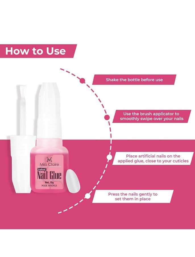 Miss Claire Miss Claire Nails Glue, Clear, 10 Grams, 10 g 2