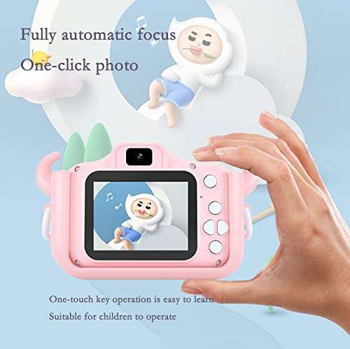 SLSFJLKJ Video Camera for Children with Fun Games, Kids Digital Camera with Special Effects, Rechargeable Battery, Ideal for Boys and Girls Age 3 4 5 6 7 8 9 10 Year Old (Blue Cat 8G) 3