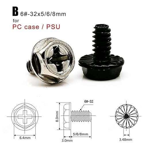 CHIST PC Computer & DESKTOP Screws Standoffs Set Kit, for Hard Drive Computer Case Motherboard Fan Power Graphics 3