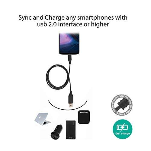 Stuffcool Centum 100W 5A Power Delivery Usb Type C Pet Braided Super Fast Charge Cable For Type C Devices 1.2M For Laptop- Black 4