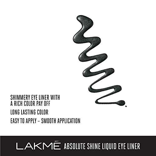 LAKMÉ Absolute Shine Liquid Shimmery Eye Liner - Black, 4.5Ml And Shimmer Bronze, 4.5Ml 4