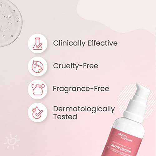 Earth Rhythm Glow Drops Brightening Face Serum |Hydrates Skin, Revitalises Tired Skin, Restores Radiance - 30ml 5