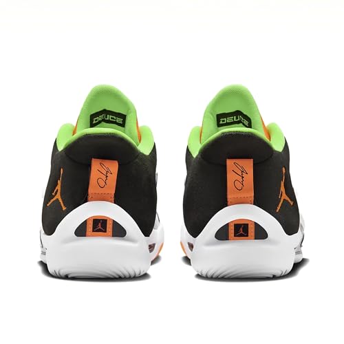 Nike Jordan Kids Tatum 1 Basketball Shoe, White/Black/Green Strike/Total Orange, 7 Big Kid 4