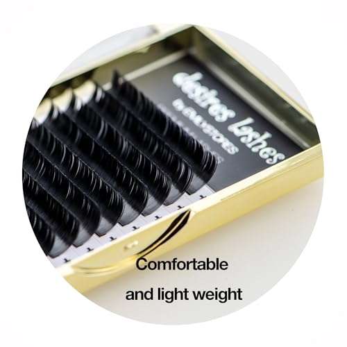 Ellipse Lashes 0.15mm Flat Thickness D Curl Length 12mm Eyelashes Extensions Single Size For Lash Extension(Ellipse,Flat0.15,D,12mm) 4