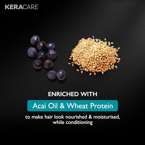 Godrej Professional Keracare Moisture Recharge Unscented Conditioner For All Hair Types (250G) | Helps Manage Frizz | Enriched With Acai Oil & Wheat Protein, 1 Count 2