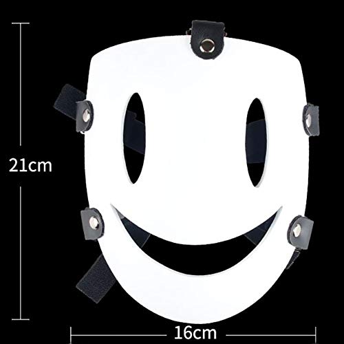Oikawa High-Rise Invasion Cosplay Mask Sniper Mask Tenkuu Shinpan Mask White Smile Resin Mask for Halloween Cosplay Props 2