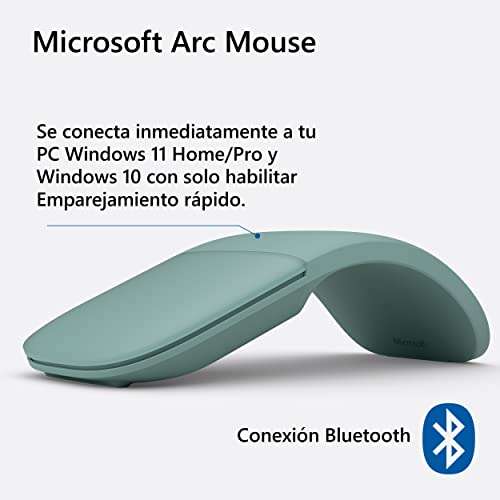 Microsoft Arc Mouse, Green (Salvia) 6