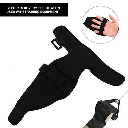 ZJchao Finger Orthotics Gloves, Auxiliary Fixed Gloves Hand Fingers Rehabilitation Accessories Weightlifting Training Support Straps Weight Lifting Hook 4