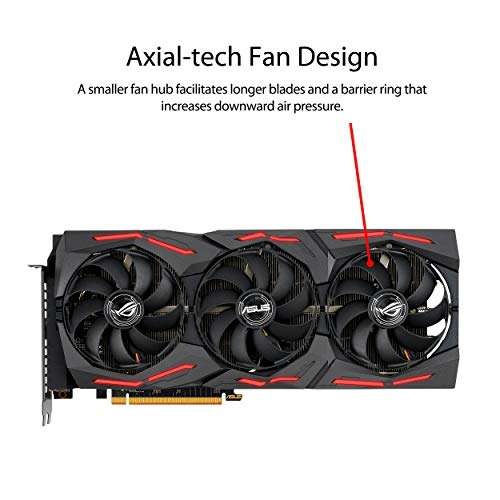 ASUS ROG Strix AMD Radeon RX 5600 XT TOP Edition Gaming Graphics Card (PCIe 4.0, 6GB GDDR6 Memory, HDMI, DisplayPort, 1080p Gaming, Axial-tech Fan Design, Auto-Extreme, Metal Backplate) 2