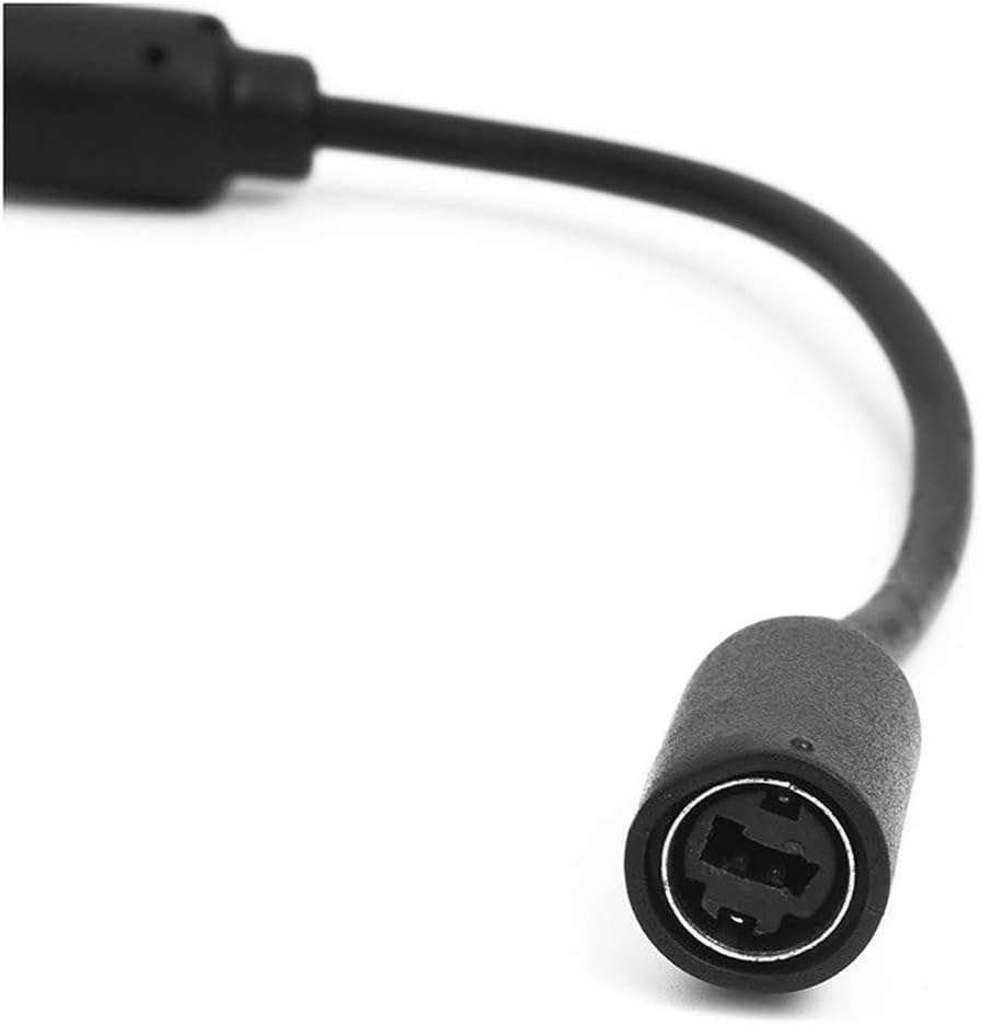 Jizlan Black USB Breakaway PC Cable Cord Adapter Converter for Xbox 360 Controller, for Xbox 360 Cables, Cables Adapters Accessories 4
