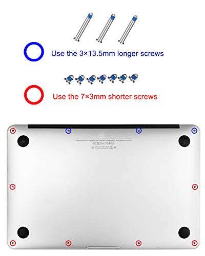 DAFUNY Replacement Screws 5 Set Compatible with MacBook Pro and Phillips Screwdriver for A1278 A1286 A1297, 2009 2010 2011 and 2012 Version 5