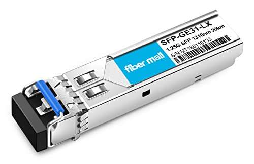 1G SFP LX for Cisco SFP-GE-L GLC-LH-SMD GLC-LH-SM Ubiquiti UF-SM-1G Netgear AGM732F Mikrotik S-31DLC20D D-Link DEM-310GT 1000BASE-LX/LH 1310nm 20km DOM Transceiver Module 2