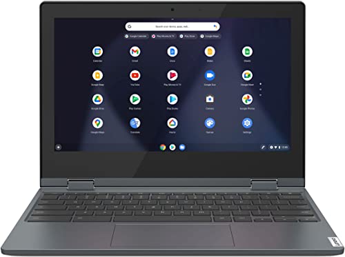 Lenovo IdeaPad Flex 3 Chromebook 11.6" Touchscreen 2-in-1 Laptop, Intel Celeron N4020 up to 2.6GHz, 4GB DDR4 RAM, 128GB Storage (64GB eMMC + 64GB Flash Drive), WiFi, Bluetooth, Abyss Blue, Chrome OS 3