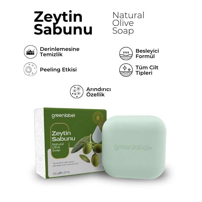 GreenLabel Olive Oil Soap Natural Hair And Skin Nourishing 120 gr 4