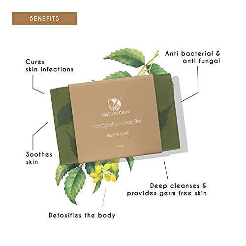 Naturercave Handmade Neem Tulsi Leaf Soap- 100 gm 2