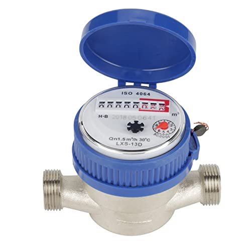 B07Ms1Fzb6,water meter 3/4 + Water Meter 15mm 1/2 inch Cold with Fittings for Garden & Home Usage 3