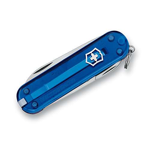 Victorinox Classic SD 7 Function Pocket Knife, Translucent Sapphire, 58mm 2