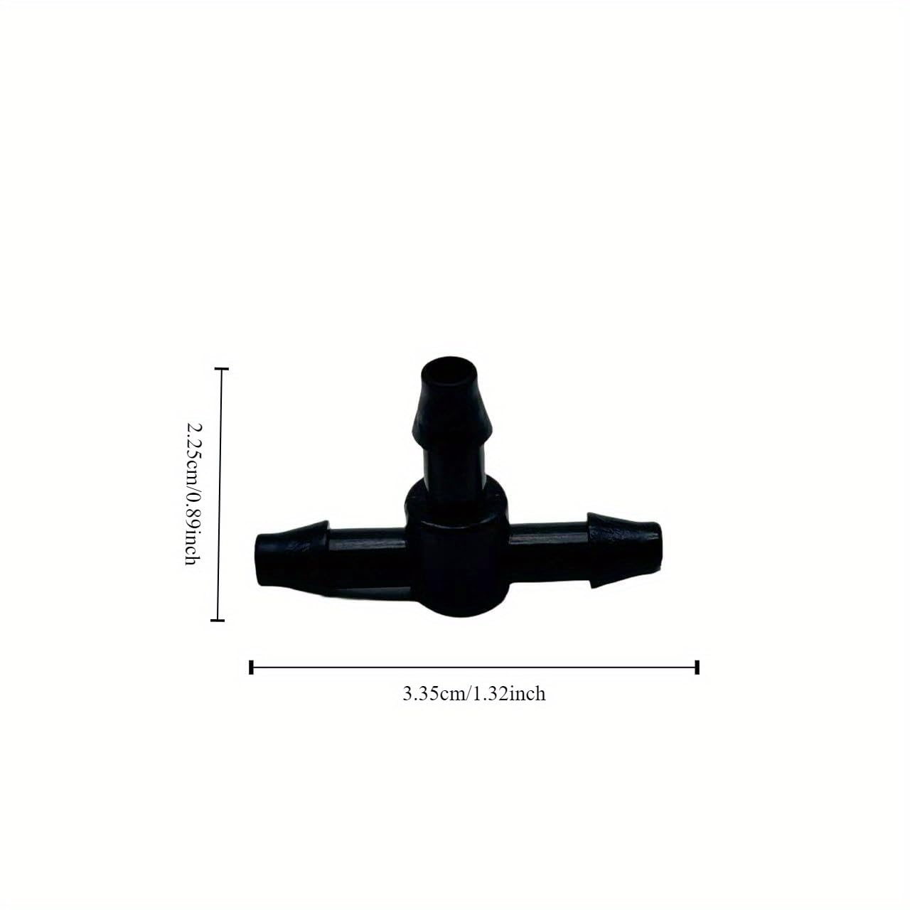 50Pcs Drip Irrigation Universal Connector 1/4 Inch Barbed Tee Tubing,Drip Irrigation Barbed Connectors 1/4''Tubing Fittings For Flower Pot Garden Lawn 6
