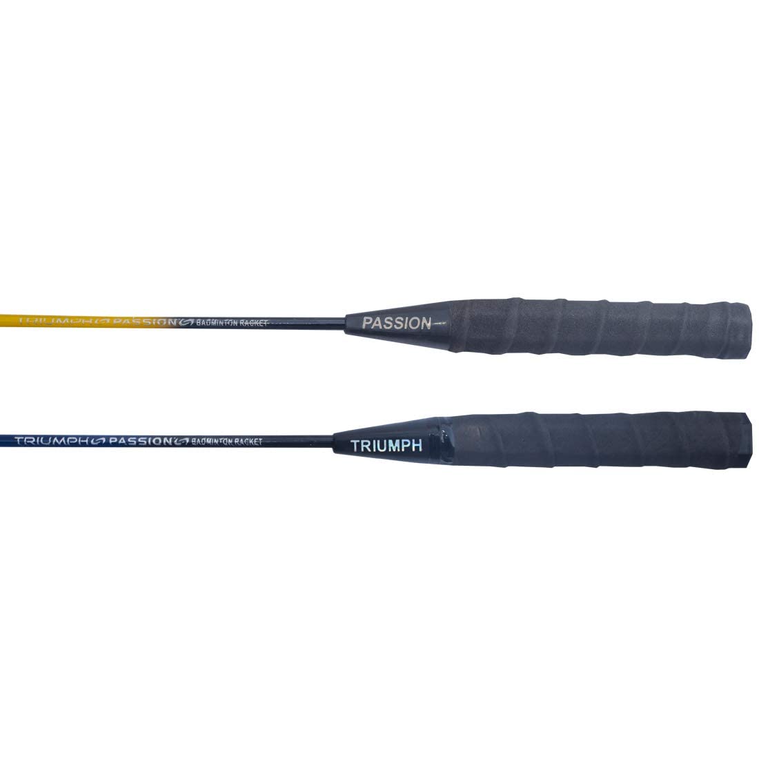 Triumph Carbon Fiber Frame and Wooden Badminton Racquet Set- 2 Pc with 10 Pc Wings Feather Shuttlecock and Full Racket Cover to Carry Both Rackets, Perfect for Adults (Multicolour) 3