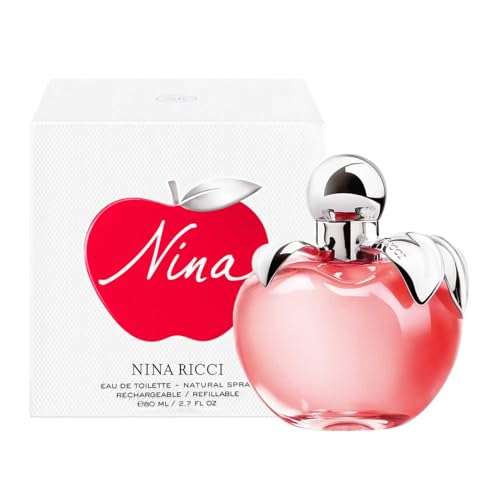 Nina By Nina Ricci For Women - Indulgent Designer Perfume For Her - Floral, Fruity Scented Eau De Toilette Spray Infused With Apple, Amalfi Lemon And Lime - Stylish Bottle Design - 2.7 Oz EDT Spray 1