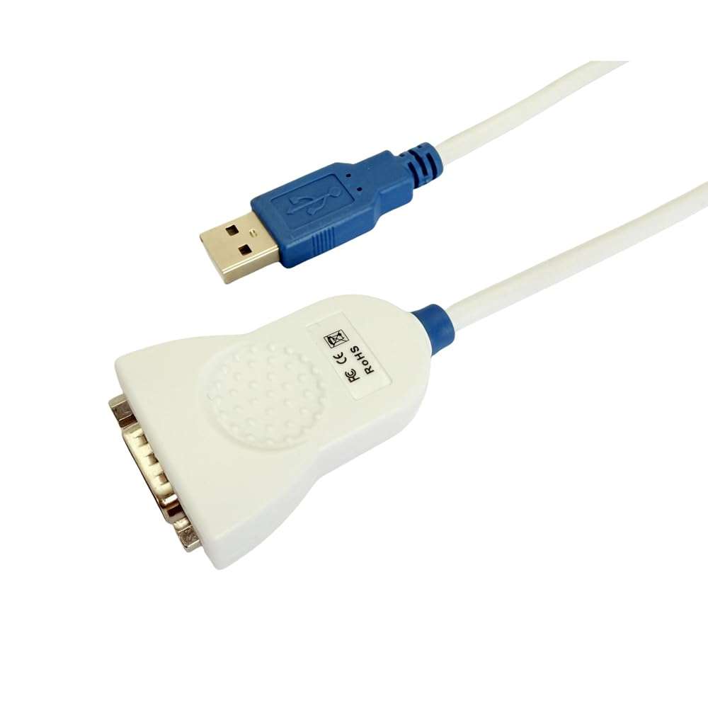 Feanteek USB to RS232 Adapter Cable UC232R-10 with FT232R Chip USB to DB9 Serial Cable for Windows 11,10, 8, 7, Vista, XP,Linux and Mac OS(10CM) 1