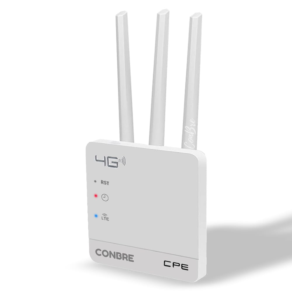 Conbre Cpe Mt-300H 5G&4G Mobile Sim Based Wi-Fi Router|No Configuration Required|With Micro Sim Card Slot|All 4G Sim Wifi Router,single_band,300 mbps 1