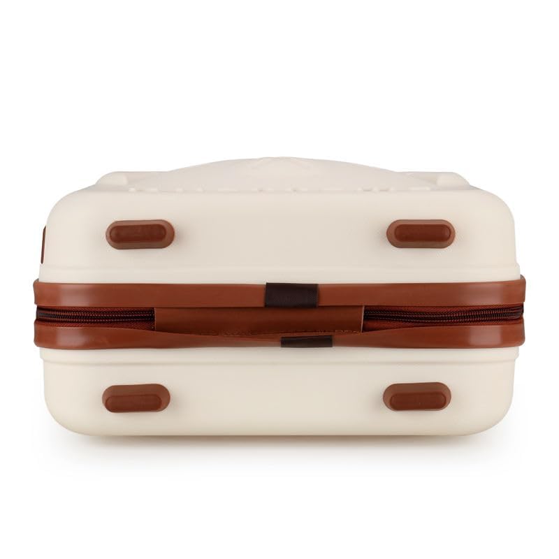 TONSYL Small Size Hard Shell Cosmetic Travel Hand Luggage Portable Carrying Makeup Case Suitcase Organizer Box Travel Vanity Luggage Mini Case Water Proof Cosmetic Bag 4