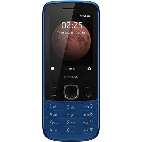 Nokia 225 4G Dual-SIM 64MB Factory Unlocked 4G Cellphone (Blue) - International Version 1