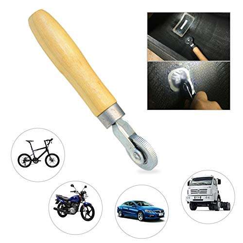 ITEQ Tire Patch Roller Wooden Handle 1 1/2" Dia Tire Repair Tool (6mm) 4