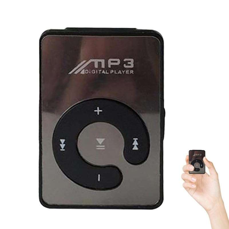 Drumstone 【Summer Season Offer Deal with 15 Years Warranty】 MP3 Player with Clip, Supports 8GB TF Card, Lightweight, USB Cable, and Earphones(Black) 5