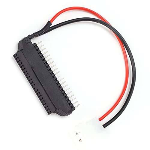 Hilitand 44 Pin Female IDE to 40‑Pin Male IDE Adapter, Stable Wide Compatibility Laptop to Desktop 2.5In to 3.5In IDE Converter,for Dell/for/for IBM/for Toshiba/for HP/for Compaq/for 2