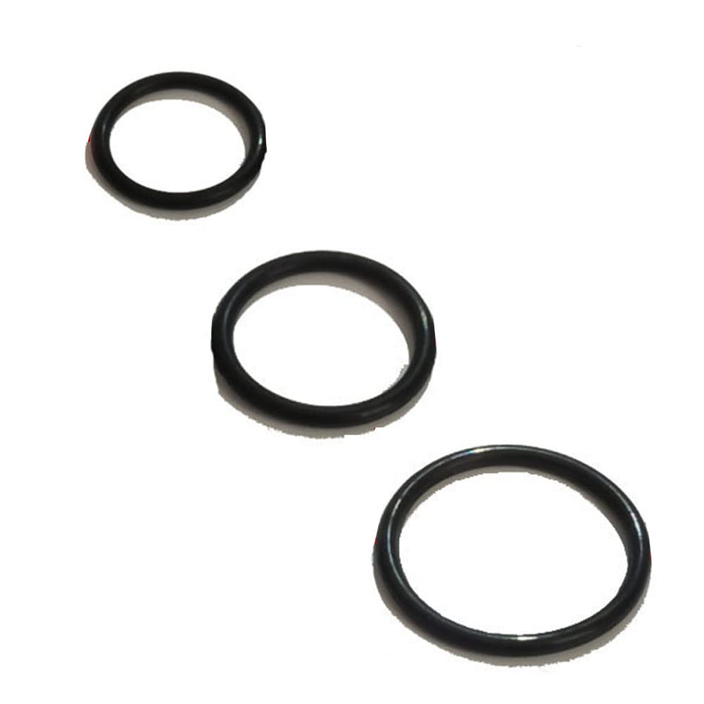 JueDi Fishing Rod Hook Keeper Fishing Rod Hook Holder with 3 Different Rubber Rings Fish Hook Keeper 10pcs Black 3