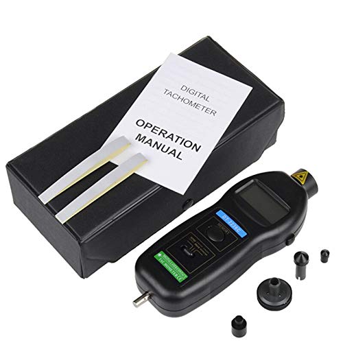 True Sense DT-2236C Contact and Non Contact 2 in 1 Digital Tachometer RPM Meter Rotation Speed Measurement RPM Measurer Non Magnetic 2.5~99999 Speed Meter Tester Photoelectric Speedometer 5