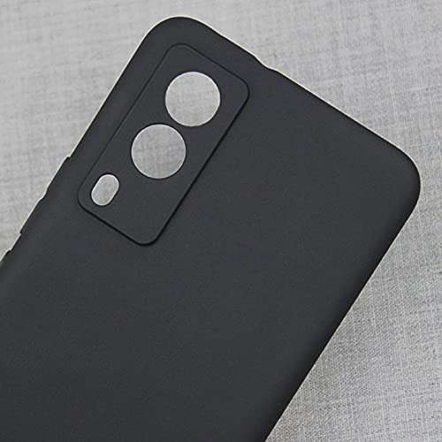 ELICA Rubber Soft Silicon Flexible Case Cover Shockproof Slim Back Cover Case for Vivo V21e 5G / Vivo V21 e 5G - Black 6