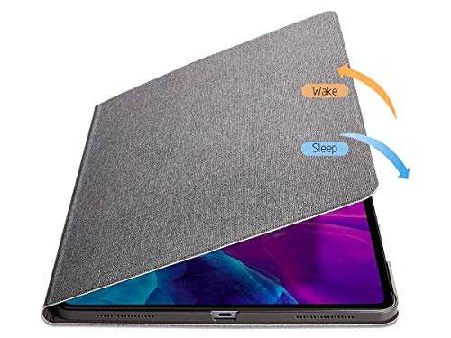 Xtore Atlas iPad Pro 11 inch 2020/2018 Folio Case | Auto Wake/Sleep | Laser Cut Slots (Charcoal Grey) 2