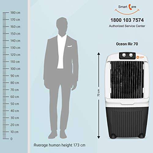 Orient Electric Ocean Air CD7001H 70-Litre Desert Air Cooler (Black/White) 5